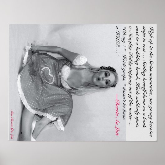 Funny Rude Joke Sexy Vintag Pinup Poster Print (Vorne)