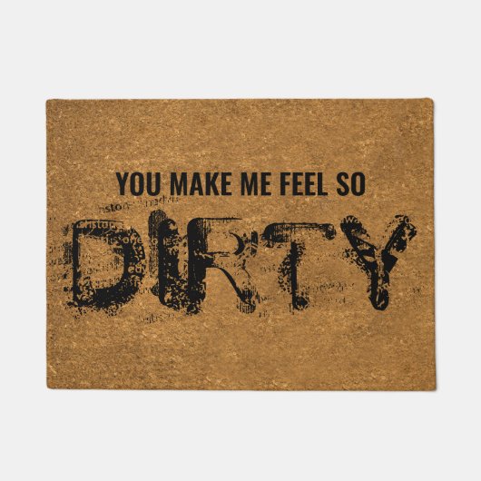 Funny Rude Sprichwort Imitats Coir Fußmatte (Vorderseite)