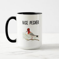 Funny Rude Woodpecker, Birdwatch Nice Pecker