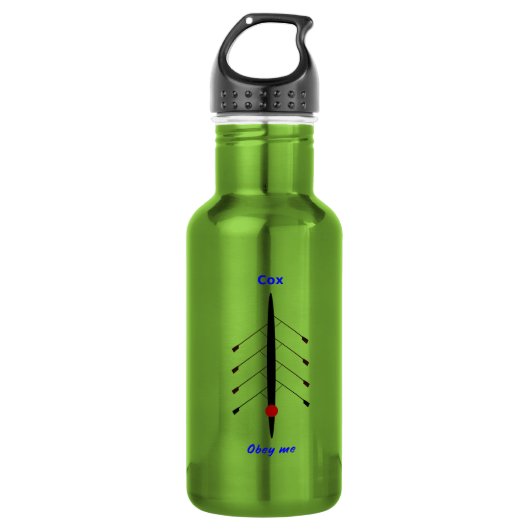 Funny Rudercox für den Sport Edelstahlflasche (Vorderseite)