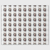 Funny Rudolph, der Rotnasen-Rentier Geschenkpapier (Flach)