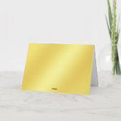 Funny Rudolph Oh Deer Merry Xmas 2 Fotos Golden Karte (Rückseite)