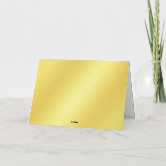 Funny Rudolph Oh Deer Merry Xmas 2 Fotos Golden Karte (Rückseite)