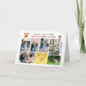 Funny Rudolph Oh Deer Wir haben 6 Fotos modernisie Karte (Vorderseite)