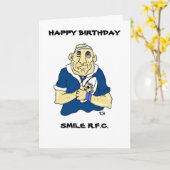 FUNNY RUGBY BIRTHDAY CARD KARTE (Gelbe Blume)