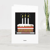 FUNNY RUGBY BIRTHDAY CARD KARTE (Rückseite)