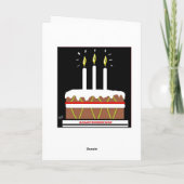 FUNNY RUGBY BIRTHDAY CARD KARTE (Rückseite)