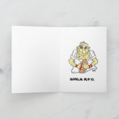 FUNNY RUGBY BIRTHDAY CARD KARTE (Innenseite)