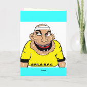 FUNNY RUGBY BIRTHDAY CARD KARTE (Rückseite)