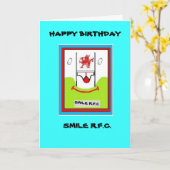 FUNNY RUGBY BIRTHDAY CARD KARTE (Gelbe Blume)