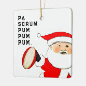 Funny Rugby Drummer Boy Keramikornament (Links)