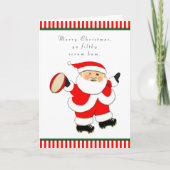 Funny Rugby Feiertagskarte (Vorderseite)