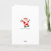 Funny Rugby Feiertagskarte (Rückseite)