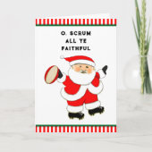 Funny Rugby Feiertagskarte (Vorderseite)