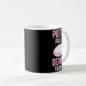Funny Rugby Gift For Girls Pretty Face Deadly Tack Kaffeetasse (VorderseiteRechts)