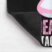 Funny Rugby Gift For Girls Pretty Face Deadly Tack Mousepad (Ecke)