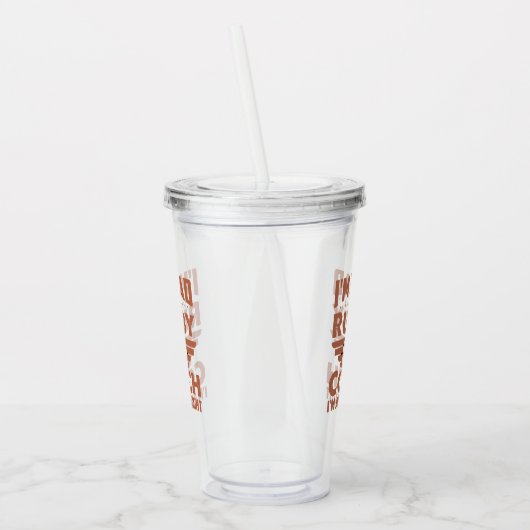 Funny Rugby Vater und Rugby Coach Acryltrinkbecher (Links)