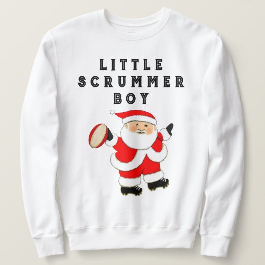 Funny Rugby Weihnachtsfeiertag Sweatshirt (Design vorne)