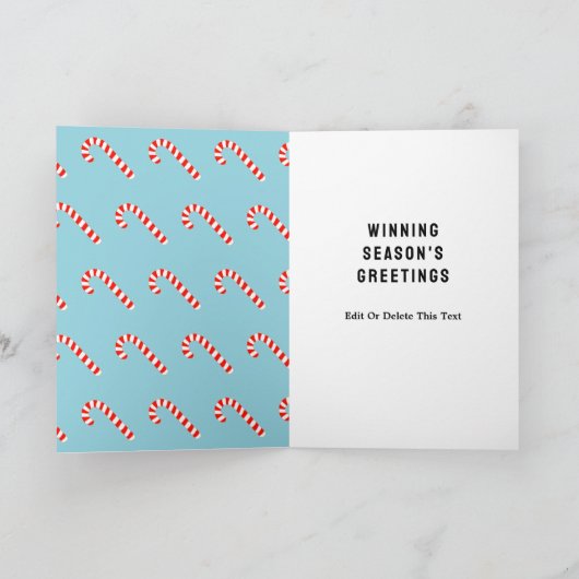 Funny Rugby Weihnachtskarten Feiertagskarte (Innenseite)