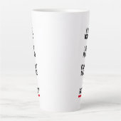Funny Ruhestand Geschenk große latte Kaffee Tasse (Vorderseite)