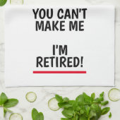 Funny Ruhestand Geschenkküche Handtuch für Ruhesta (Gefaltet)