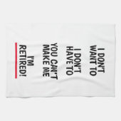 Funny Ruhestand Geschenkküche Handtuch für Ruhesta (Horizontal)