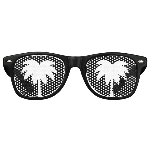 Funny-Ruhestand-Party-Schattierungen mit Palmen Partybrille (Vorderseite)