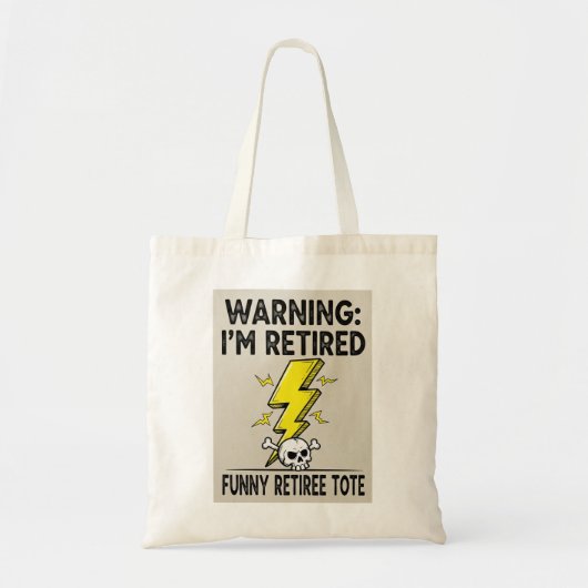 Funny Ruhestand Tasche (Vorne)