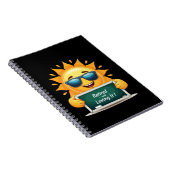 Funny "Ruhm und liebt es!" Happy Sun Cartoon Notizblock (Rechte Seite)