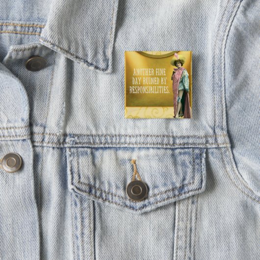 Funny ruiniert durch Verantwortung Button (Beispiel)