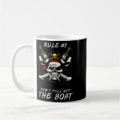 Funny Rule #1 Don't Fall Off The Boat Cruise Rate Kaffeetasse (Links)