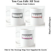 Funny Ruler / Tape For Decoupage Artist 065 Zitat Kaffeetasse