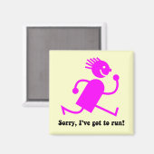 Funny Run Magnet (Vorderseite/Rückseite)