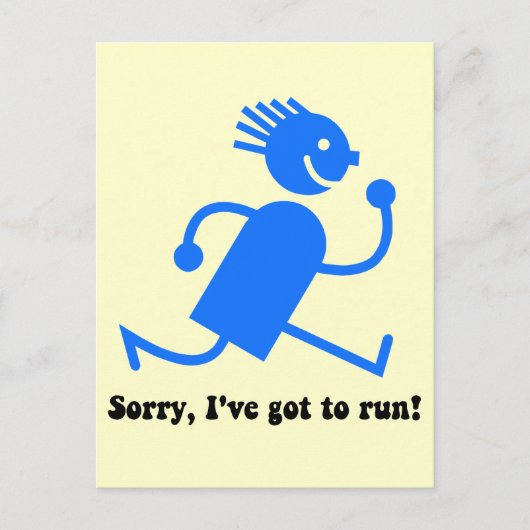 Funny Run Postkarte (Vorderseite)