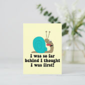 Funny Run Postkarte (Stehend Vorderseite)