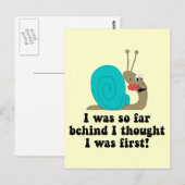 Funny Run Postkarte (Vorne/Hinten)