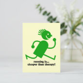 Funny Run Postkarte (Stehend Vorderseite)