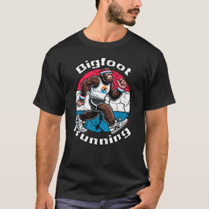 Funny Runner Bigfoot Laufen T-Shirt