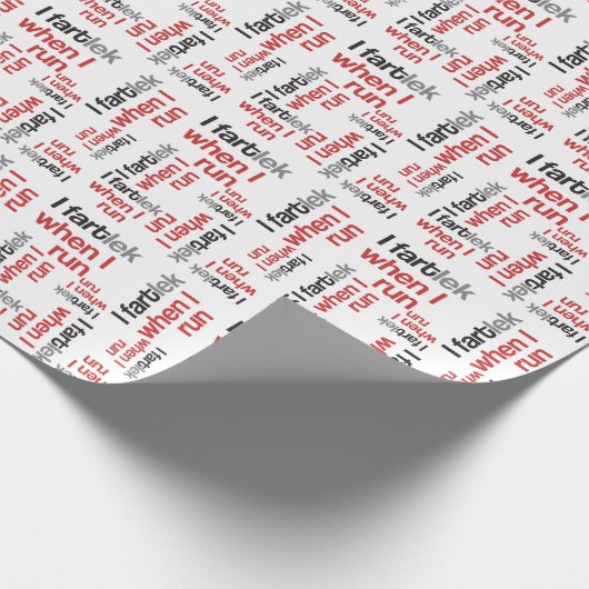 Funny Runner - I FARTlek wenn ich laufe © Geschenkpapier (Ecke)