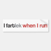 Funny Runner I FARTlek, wenn ich laufen © Autoaufk Autoaufkleber (Vorne)