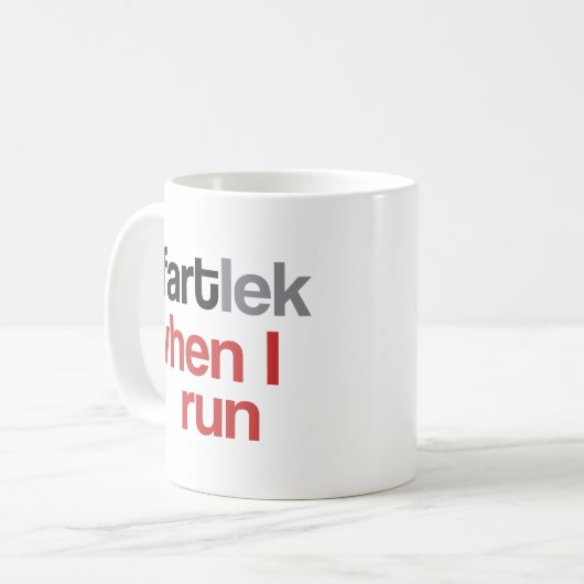 Funny Runner | Ich FARTlek, wenn ich laufen © Tass Kaffeetasse (Vorderseite Links)