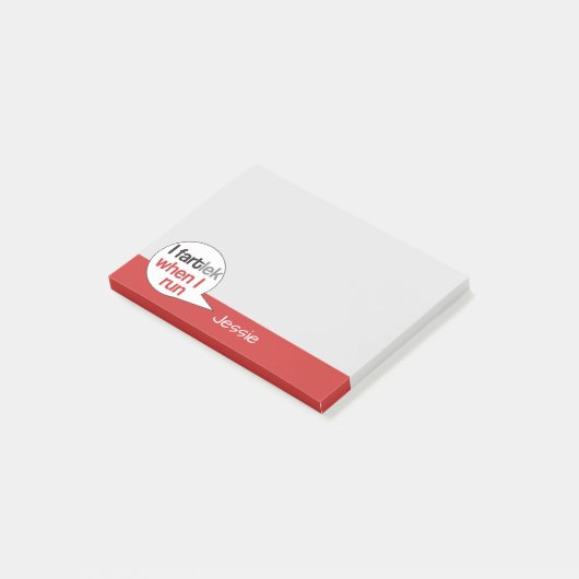 Funny Runner Personalisiert FARTlek © Post-it Note Post-it Klebezettel (angewinkelt)