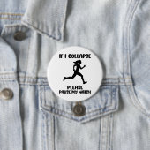 Funny Runner's Life Zitat Button (Beispiel)