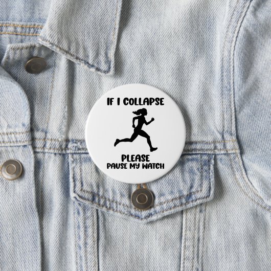 Funny Runner's Life Zitat Button (Beispiel)