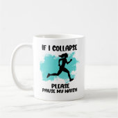 Funny Runner's Life Zitat Kaffeetasse (Links)