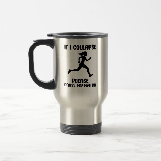 Funny Runner's Life Zitat Reisebecher (Links)