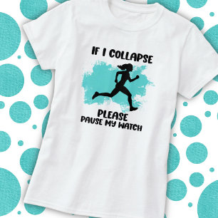 Funny Runner's Life Zitat T-Shirt