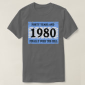 Funny Running 1980 Forty Years 40th Birthday Over T-Shirt (Design vorne)