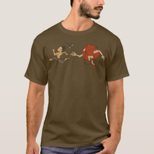 Funny Running Barbarian vom kritischen Versag D20 T-Shirt