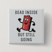 Funny Running Battery Button (Vorderseite)